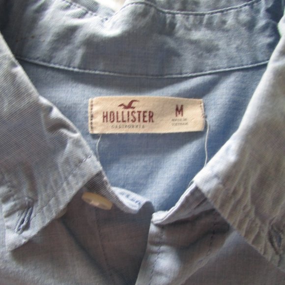 Hollister chambray button up blouse, medium - Picture 5 of 6